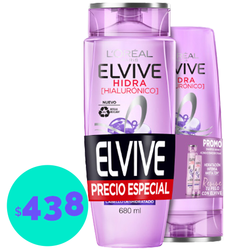 Elvive Pack Shamp+Acond Hialurónico a $438